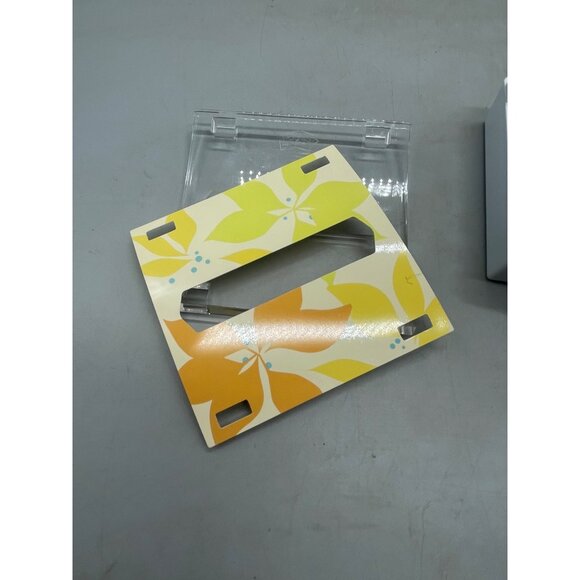 sticky note pad holder pop up dispenser reversable design floral green READ - Picture 6 of 7